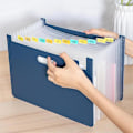 Miniatyrbild 3 av 5: Student Multi-layer Folders,student Multi-function Test Paper Organizer Artifact-horizontal Cut-blue