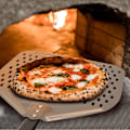 Miniatyrbild 4 av 5: 1 st pizza skalor metall, pizzastål för ugn, pizzapaddel. Viktiga köksredskap för att göra perfekt pizzaskorpa, pizzaskalor
