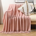 Miniatyrbillede 2 af 5: Kælen blød fluffy super blød vendbar tæppe som fleece tæppe sengetæppe sofa 130 X 150 Cm(pink