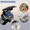 Miniatyrbillede 4 af 5: Hurtigopladning 3.0 biloplader stik 12v / 24v 36w aluminium usb hurtigoplader (blå)