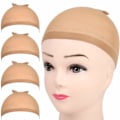 Miniatyrbilde 1 av 5: Parokkhette, 4 stk nylon parokkhetter, hudfargede parokkhetter for kvinner, strømpeparokkhetter for Halloween, cosplay. Parokkhette