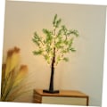 Miniatyrbillede 3 af 5: String Bordplade Dekorativ Kunstig Bonsai Træ Mini Dekorativ Bonsai Træ Natlampe Hvid Birk med Lamper USB Natlampe