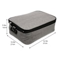 Pikkukuva 3 / 3: 1 kpl Suuri laukku Monitoiminen korttikotelo Toimistolaukku lukolla Harmaa 37X27CM Harmaa 37X27CM