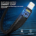 Miniatyrbild 4 av 5: USB-kabel för iPhone 11 12 13 14 Pro X XS Max 6 7 8 Plus SE Apple iPad Snabbladdningskabel Original Mobilladdare Datakabel 3m Röd 0.25m
