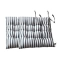 Randig Sittdyna Praktisk Sittdyna Blå Polyester Material För Vardagsrum 40x40cm 2st Blå 40X40cm