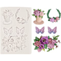 Miniatyrbild 1 av 5: Blomster Fondantformar