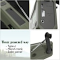 Miniatyrbilde 4 av 5: Bærbar DAB/FM-radio, 4000mAh Dynamo Solradio, Solcelle radio, Overlevelsesradio DAB-radio USB-lader med nødalarm, vekkerklokke
