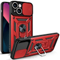 Pikkukuva 1 / 5: iPhone 14 Kuori Armor Hybrid Ring CamShield Punainen