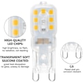 Miniatyrbillede 4 af 4: 6x G9 LED-pære varm hvid 220V LED G9-pærer egnet til