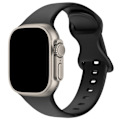 Pikkukuva 2 / 5: Silikoni Ranneke Butterfly Apple Watch 41/40/38 mm (S/M) Musta