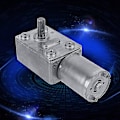 Miniatyrbilde 3 av 4: Dc 12v elektrisk motor reversibel reduksjons turbin høy dreiemoment snekkegirboks (40rpm)