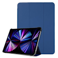 Miniatyrbillede 1 af 5: iPad Pro 11 (2018/2020/2021) - Tri-Fold Læder Etui - Mørkeblå Mørkeblå