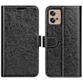 Miniatyrbillede 1 af 5: Motorola Moto G32 Etui Crazy Horse Læder Sort