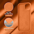 Miniatyrbild 4 av 4: Designat för iPhone 12-skal, Designat för iPhone 12 Pro-skal, Stötsäkert silikonskal med [mjukt anti-repor mikrofiberfoder] 6,1 tum,...