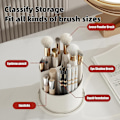 Miniatyrbillede 4 af 4: Makeup Opbevaringsboks, 360° Roterende Organizer, 3 rum (SORT)