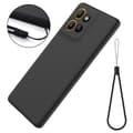Miniatyrbild 7 av 7: Motorola Moto G86 5G Solid Color Case - Drop-Protective Full-Coverage Silicone Case Svart