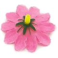 Miniatyrbilde 4 av 4: Kunstige tusenfryd blomsterhoder 100 stk falske gerberablader rosa for DIY krans