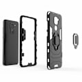 Miniatyrbillede 3 af 5: Xiaomi Redmi Note 9 - Hybrid Ring Cover - Sort Black Svart