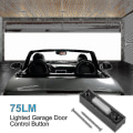 Miniatyrbilde 5 av 5: 2 stk Universal Garasjeportåpner Bryter 41a4166 Lighted Veggmontert Trykknapp Svart Finish Med