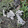 Miniatyrbillede 4 af 5: Have Dekoration Drage Harpiks Gotiske Have Statuer Skulpturer Dyrefigurer A