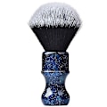 Miniatyrbilde 1 av 5: Luksuriøs syntetisk barberkost med estetisk håndtak i harpiks, 24 mm ekstra tett knute blå 12*3,5 cm