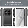 Miniatyrbillede 3 af 5: Xiaomi 15 Ultra Cover Børstet Stål Tekstur Sort