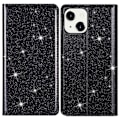Miniatyrbillede 1 af 5: iPhone 15 Flip Cover Glitter Sort