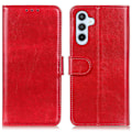Miniatyrbillede 1 af 5: Samsung Galaxy A36 5G/A56 5G Etui Crazy Horse Læder Rød