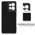 Miniatyrbild 6 av 7: Motorola Moto G86 5G Solid Color Case - Drop-Protective Full-Coverage Silicone Case Svart
