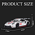 Pikkukuva 4 / 5: 1:24 Porsche automalli, seos, urheiluauto, koriste, pojan lahja, keräilyesine