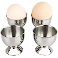 Miniatyrbilde 1 av 5: 4 stk. eggekopper, eggeholdere i rustfritt stål, eggstativ, eggekopp, ande-eggekopp, kylling -t