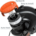 Pikkukuva 5 / 5: Siimapää Black and Decker -trimmerille, 12 siimapäätä + 3 kelan suojusta + 3 jousta
