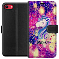 Miniatyrbillede 1 af 3: Apple iPhone 7 Pung Etui Unicorn Enhjørning