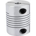 8 mm til 10 mm Akselkobling 19 mm Længde 25 mm Diameter Trinmotorkobling Aluminiumlegering Ledkontakt til 3D-printer CNC-maskine DIY Encoder[co]