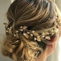 Miniatyrbild 1 av 5: （gyllene）flätade hårklämmor, hårklämmor små accessoarer hårnålar för kvinnor styling, hårklämmor för tjockt tunt hår