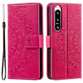 Miniatyrbillede 1 af 5: Sony Xperia 5 IV Etui Mandala Læder Pink