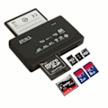 Miniatyrbillede 2 af 2: TG Universal USB Hukommelseskortlæser - Sort