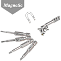 Miniatyrbillede 4 af 5: 5 stk. magnetiske trekant hoved skruetrækker bits, S2 stål trekant spids skruetrækker bit hex skaft trekant skruetrækker bit sæt (1 sæt, sølv)