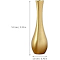 Miniatyrbilde 2 av 5: Dekorativ blomster vase liten knott blomster vase retro kobber vase hjem dekor midtpunkter bukett