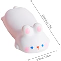 Miniatyrbillede 2 af 5: 4 stk. søde musehvilepuder i form af kawaii-dyr, kæledyrspude, håndledsstøtte i skum, skridsikkert skrivebordstilbehør til kvinder, kontorartikler, pude til computer (mix-farve)