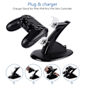Miniatyrbillede 2 af 5: Dobbelt USB-opladningsstation til Playstation 4 PS4 / PS4 Pro / PS4 Slim Controller