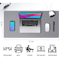 Miniatyrbild 2 av 3: Leather Desk Pad Protector, Mouse Pad, Office Desk Mat, Non-Slip PU Leather Desk Blotter, Laptop Desk Pad