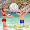 Miniatyrbillede 2 af 5: Badebold, vand- og strandbolde, 1 stk. Glitter Oppustelige Badebolde sommer, Glitrende badeboldslegetøj til børn Voksne - Flerfarvet (16 tommer)