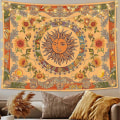 Miniatyrbilde 1 av 3: Vintage Bohemian Tapestry Veggteppe 50\" X 60\"