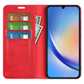 Pikkukuva 2 / 5: Samsung Galaxy A35 5G Läppäkotelo Flip Skin Touch Punainen