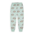 Miniatyrbild 3 av 3: Pusheen Flickor Meow Scatter Pyjamas med Korta Ärmar, 9-10 år Grön 9-10 år