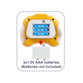 Miniatyrbild 4 av 4: 2 Blå Pop it Elektronisk Leksak för Barn Vuxna, Pop Fidget it Ljus