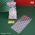 Miniatyrbillede 1 af 5: 50 stk. julegodteposer i plast Julekage gaveposer A6 onesize