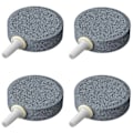 Miniatyrbilde 1 av 5: Akvarium 4 cm luftestein skive boble diffusor utgivelsesverktøy for luft pumper fiske tanker bøtter små dammer og dwc reservoarer, 4 pakke