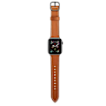 Miniatyrbild 5 av 5: Äkta Läder Armband Apple Watch 41/40/38 mm - Brun